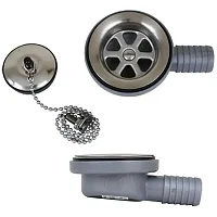 Scandvik Low Profile Drain Stopper - 1&quot; Outlet