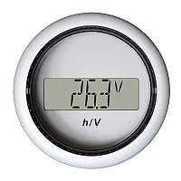 Veratron 52MM (2-1/16&quot;) ViewLine Hour Counter-Voltmeter - White
