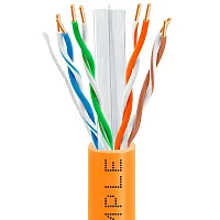 Cmple Cat6 Bulk Ethernet/Lan Cable 23Awg Cca 550Mhz 1000 Feet Orange 1015-N
