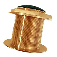 SI-TEX Bronze Low-Profile Thru-Hull High-Frequency CHIRP Transducer - 1kW, 12&de