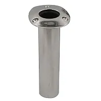 C.E. Smith 70 Series Standard Flush Mount Rod Holder - 0 Degree - Stainless Stee