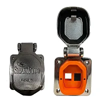 SmartPlug Data Port Case/Inlet Only - 316 SS Cover w/One Blank Plug &amp; One Op