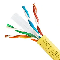 Cmple Cat6 Bulk 23Awg Ethernet Lan Network Cable - 1000 Ft Yello