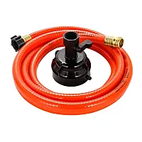 Camco RhinoFlex 10’ Clean Out Hose w/Rinser Cap - 5/8&quot; Internal Diameter