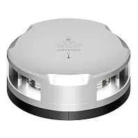 Lopolight 360-Degree Stern Light - 2NM - Silver Housing w/FB Base