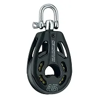 Harken 45mm Aluminum Black Magic Air Block w/Swivel