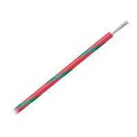 Pacer 14 AWG Gauge Striped Marine Wire 500&#039; Spool - Red w/Green Stripe