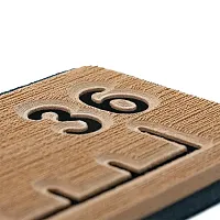 SeaDek 36&rdquo; Routed Ruler - 6mm - Brushed Texture - Mocha/Black