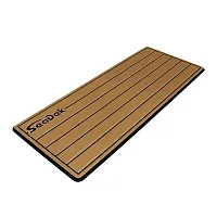 SeaDek 14&rdquo; x 36&quot; 20mm Dual Density Small Teak Helm Pad w/SeaDek Logo - Bru