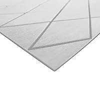 SeaDek 40&quot; x 80&quot; 6mm Two Color Diamond Full Sheet - Brushed Texture - Cool Grey/