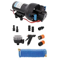 Jabsco HotShot HD5 Heavy Duty Washdown Pump Kit w/25&#039; HoseCoil - 12V - 5GPM - 70