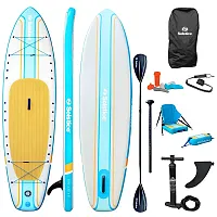 Solstice Watersports 10&#039;6&quot; Rambler Inflatable Stand-Up Paddleboard/Kayak 2-In-1 