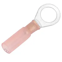 Pacer 22-18 AWG Heat Shrink Ring Terminal - 5/16&quot; Stud Size - 25 Pack