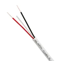 Cmple Alarm/Security Cable 22/2 Solid Pull Box 500Ft White 1050-