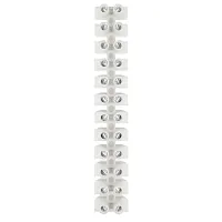 Pacer 40A Euro Style Terminal Block - 12 Positions - 5 Pack