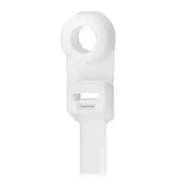 Pacer 8&quot; Cable Tie w/Mounting Ring - Natural Color - 50lb Tensile Strength - 2&quot; 