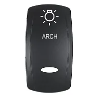 Pacer Actuator - &#039;ARCH&#039; f/V Series Contura Switches - Black - Laser Etched (Top/