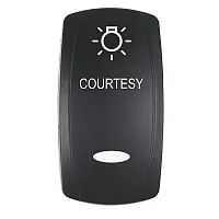 Pacer Actuator - &#039;COURTESY&#039; f/V Series Contura Switches - Black - Laser Etched (