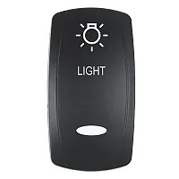Pacer Actuator - &#039;LIGHT&#039; f/V Series Contura Switches - Black - Laser Etched (Top