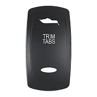 Pacer Actuator - &#039;TRIM TABS&#039; f/V Series Contura Switches - Black - Laser Etched 