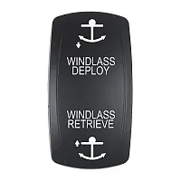 Pacer Actuator - &#039;WINDLASS DPLY/RTRV&#039; f/V Series Contura Switches - Black - Lase