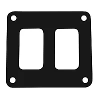 Pacer Switch Panel - 2 Switch &amp; 1 Row - 3&quot; x 2.75&quot; - Black Powder Coated Alu