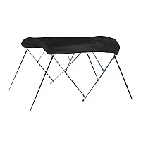 Carver 4 Bow 8&#039; Pontoon Bimini Top w/Boot - Black Acrylic