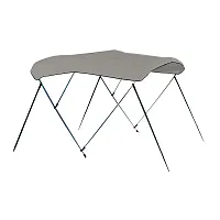 Carver 4 Bow 8&#039; Pontoon Bimini Top w/Boot - Cadet Grey Acrylic