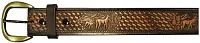Barjan 10610160140 40&quot;Black Embossed Deer Belt