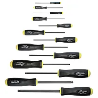 Bondhus Balldriver Sae Hex Ball End Screwdrivers .050" To 3/8" (13 Piece)