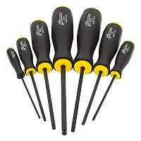 Bondhus Balldriver Sae Hex Ball End Screwdrivers 5/64" To 3/16" (7 Piece)