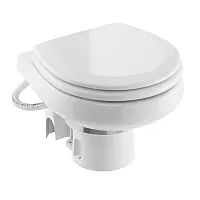 Dometic MasterFlush 7260 White Electric Macerating Toilet w/Orbit Base - Raw Wat