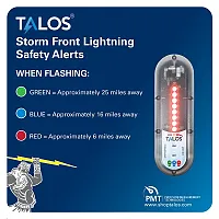 TALOS Wall Powered Standard Lightning Detector w/14&quot;x14&quot; Safety Information Sign