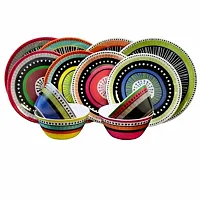 Gibson Almira 12-Piece Dinnerware Set in 4 Assorted Colors
