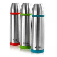 Mr. Coffee Altona 3 Piece 27 Ounce Stainless Steel Thermal Travel Bottles in Ass