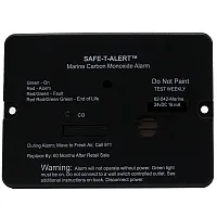 Safe-T-Alert 62 Series Marine Carbon Monoxide Alarm - 24V Flush Mount - Black