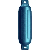 Polyform G-1 Twin Eye Fender 3.5&quot; x 12.8&quot; - Metallic Blue