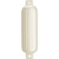 Polyform G-4 Twin Eye Fender 6.5&quot; x 22&quot; - Metallic White