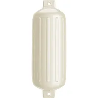 Polyform G-6 Twin Eye Fender 11&quot; x 30&quot; - Metallic White