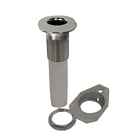 C.E. Smith Screwless Flush Mount Rod Holder - 0 Degree - Black Liner - No Logo