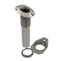 C.E. Smith Screwless Flush Mount Rod Holder - 15 Degree - Black Liner - No Logo