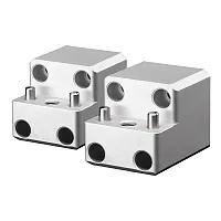 PTM Edge Board Rack Mount - 4 Bolt - Silver - Pair