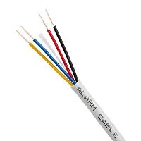 Cmple Alarm/Security Cable 22/4 Solid Pull Box 500Ft White 1089-