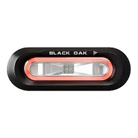 Black Oak Low Pro&trade; Flush - Black Housing - Red LED