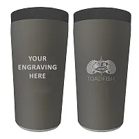 Toadfish Custom Engraved Non-Tipping Can Cooler 2.0 - Graphite (MINIMUM ORDER QU