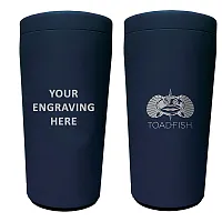 Toadfish Custom Engraved Non-Tipping Can Cooler 2.0 - Navy (MINIMUM ORDER QUANTI