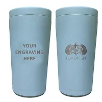 Toadfish Custom Engraved Non-Tipping Can Cooler 2.0 - Light Blue (MINIMUM ORDER 