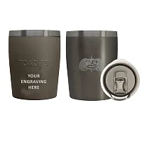 Toadfish Custom Engraved Non-Tipping 10oz Rocks Tumbler - Graphite (MINIMUM ORDE