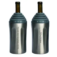 Toadfish Custom Engraved Stainless Steel Wine Chiller - Graphite (MINIMUM ORDER 