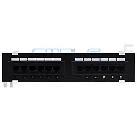 Cmple Cat5e Mini Panel 110 Type 12 Port (568A/B Compatible),Vert